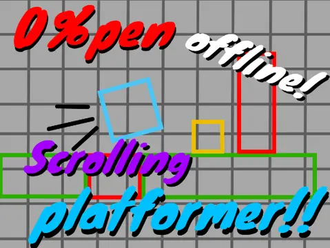 0 pen platformer offline logo cover featuring collaborative Scratch development and pen drawing