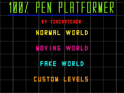 100 Pen Platformer v4.0 logo, representing the powerful pen-based level editor and gameplay