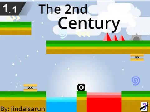 2nd Century platformer logo - 100 levels epic with Smart Taxt potato guide