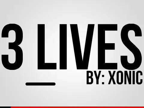 3 Lives Pen Platformer logo - hardcore permadeath platformer with three life tokens