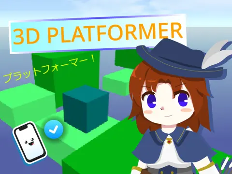 3D platformer logo - Scratch 3D polygon rendering game