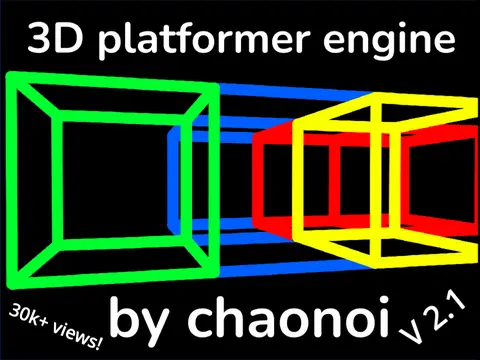 3D platformer engine logo - create custom 3D platformers with pen rendering technology