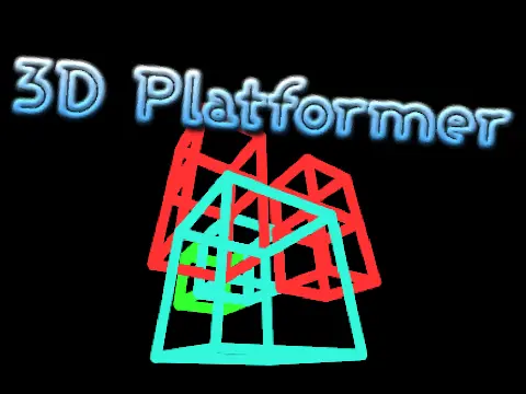 3D platformer mobile friendly logo cover featuring 3D blocks and mobile touch interface