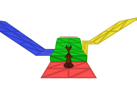 3D platformer v1.05 logo cover featuring custom 3D engine with slopes and shadows