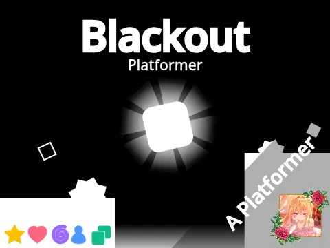 60k Views Blackout Platformer - A dark themed online platformer game