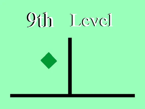 9th Level Platformer game logo with level 9 typography and platform design