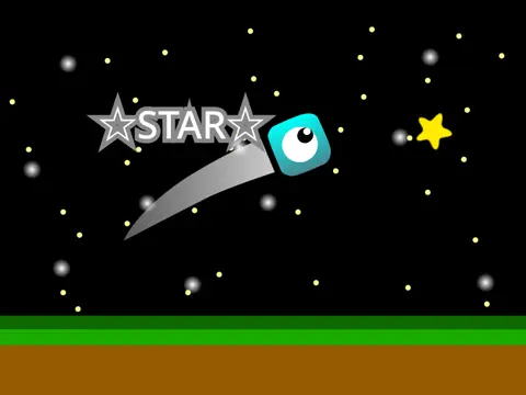 __star__ platformer game logo - Japanese precision platformer with star theme