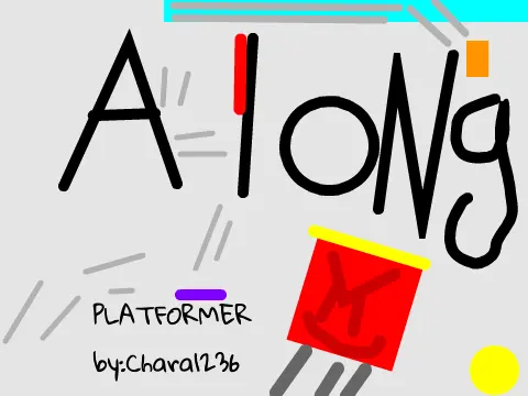 A Long Platformer logo - intentionally rough art style platformer