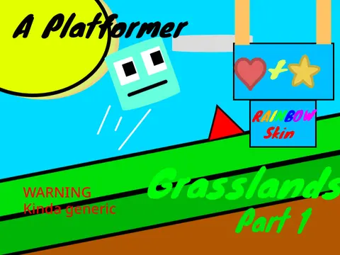 A Platformer Grasslands logo