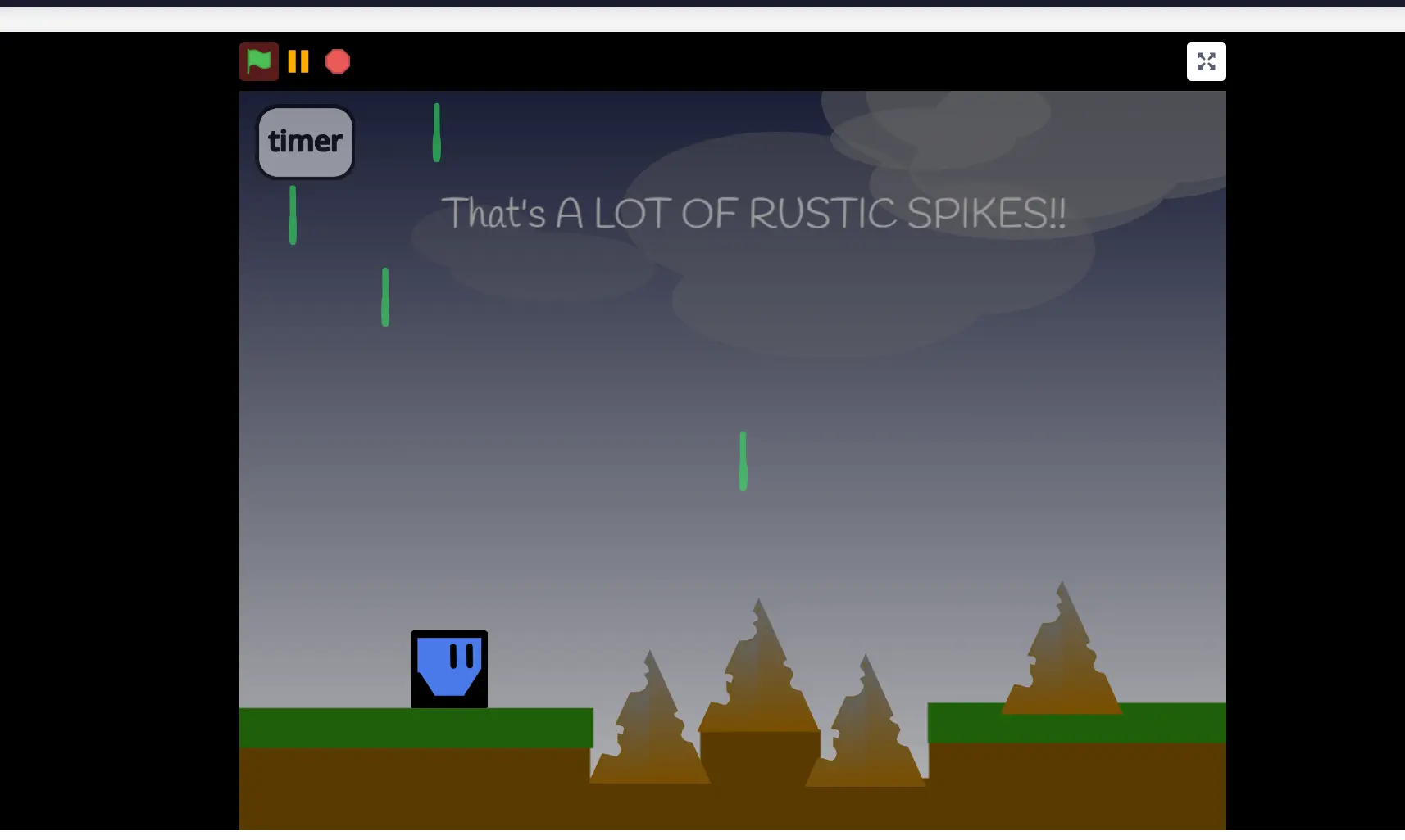 Acid Platformer Home Screen