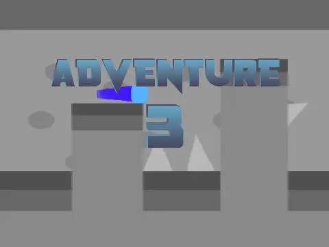 Adventure 3 mobile platformer logo featuring the last adventure game in the series