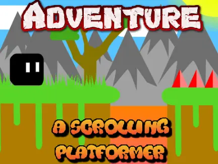 Adventure-A mobile friendly platformer game logo