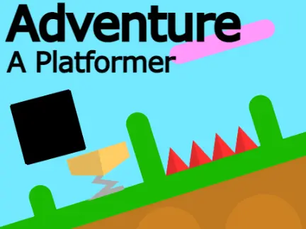 -adventure- a platformer v3 logo featuring star and heart elements