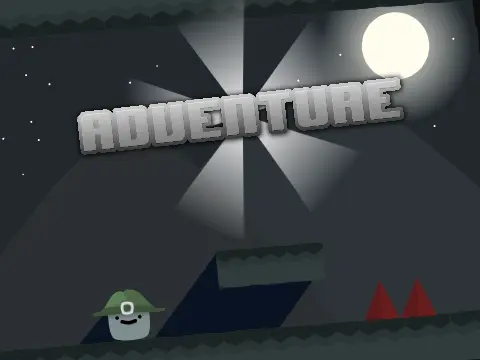 Adventure -A Platformer- game logo