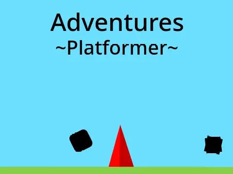Adventures Platformer logo with portal and adventure theme