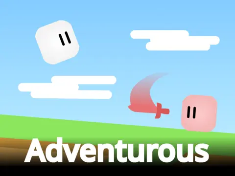 Logo for the Adventurous - a Platformer game