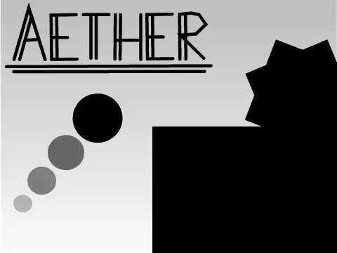 Aether Vector Platformer Game Cover Art