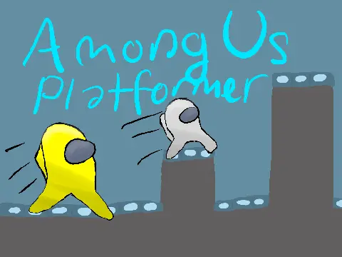 Logo for Among Us Platformer V4 game