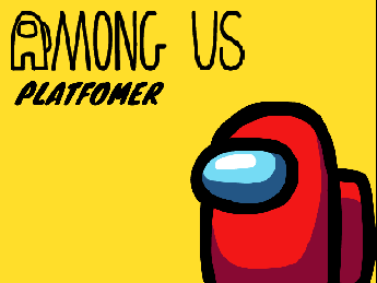 among us platformer fan game featuring Among Us crewmate character in platformer style