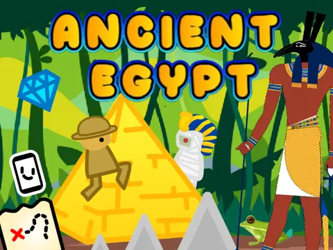 Logo for Ancient Egypt educational platformer game