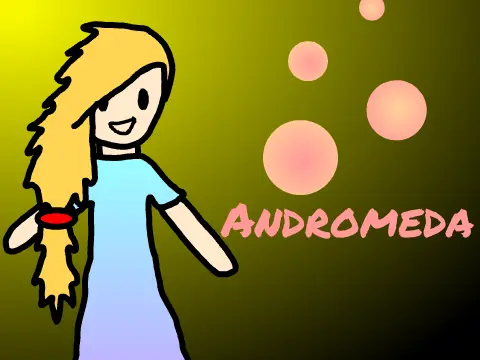 Andromeda Platformer logo featuring space colonization and supernova theme