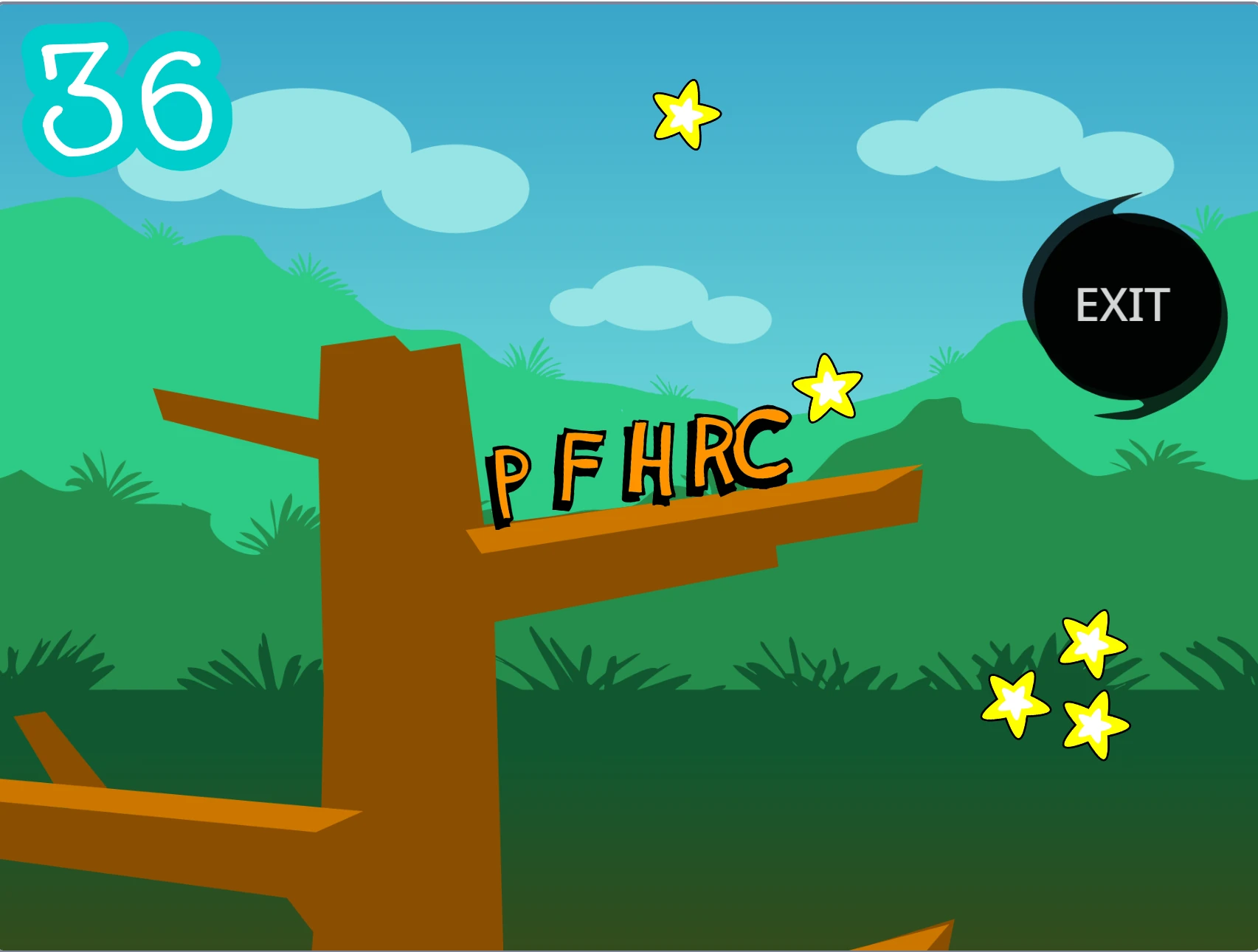 Animate a Name Platformer v0.4b image showing character control and jumping mechanics