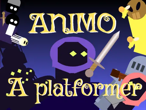 Animo RPG platformer logo cover featuring experimental engine and pylon teleport system