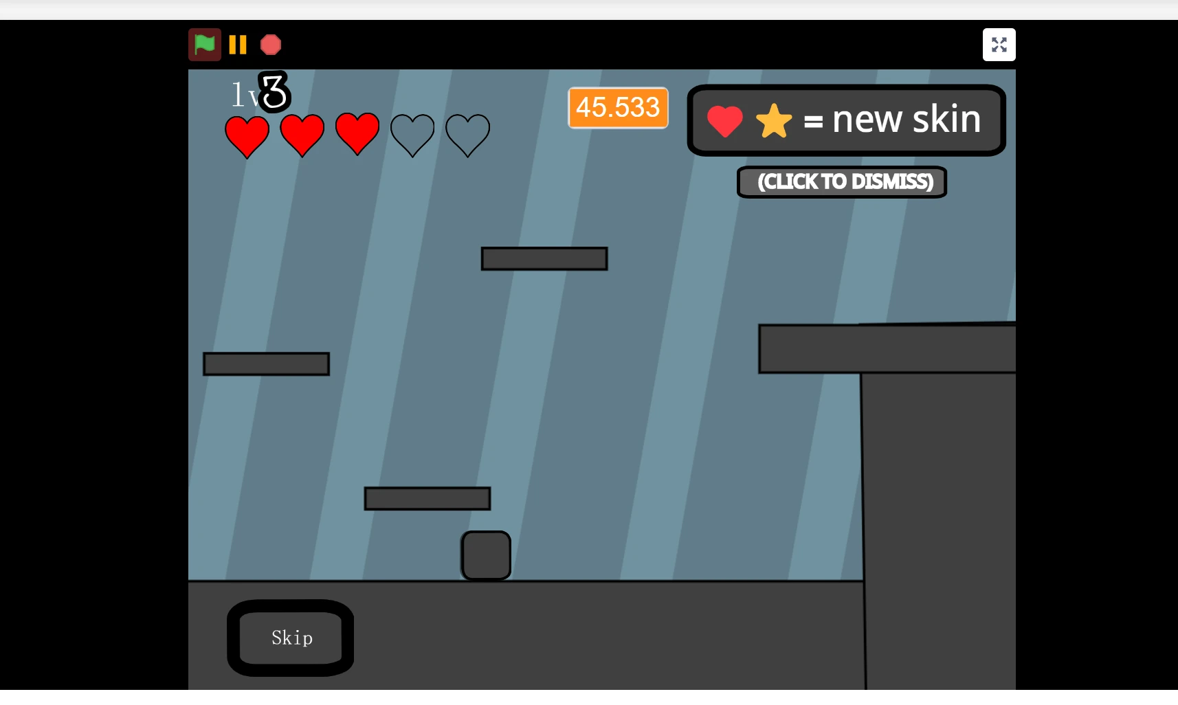 Arctic Platformer Closed Level 2 with more complex platform layout