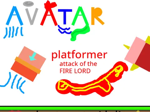 Avatar Platformer logo - Last Airbender themed platformer