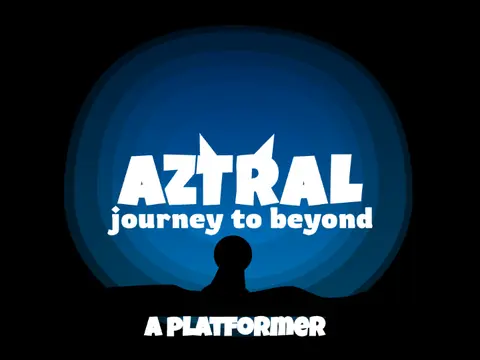 Aztral platformer logo featuring Az the devil character
