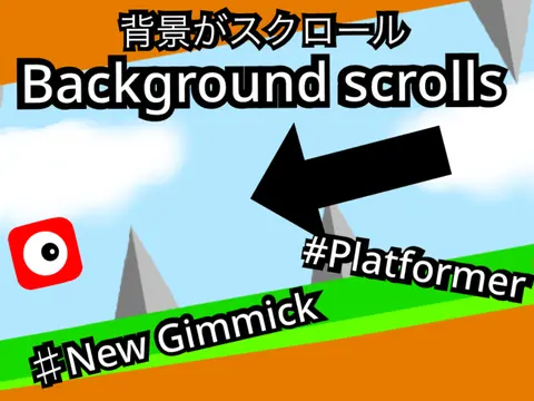 Screenshot of Background Scrolls auto-scrolling platformer game