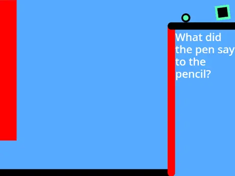 Bad Jokes school platformer logo - cringy comedy and retro Scratch design