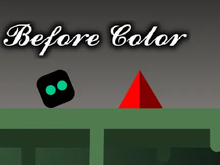Before Color platformer logo with monochrome design and cooltext typography