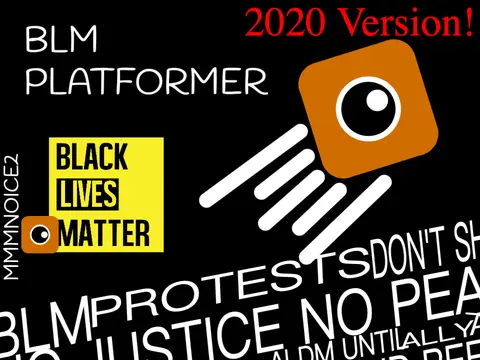 BLM Platformer logo featuring Black Lives Matter educational platformer