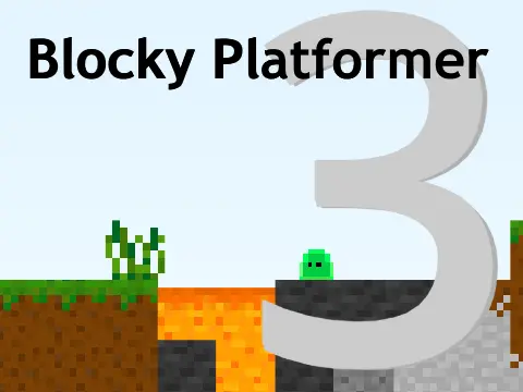 Blocky Platformer 3 logo - block-based platformer with level editor