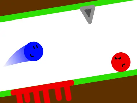 Blue platformer logo cover featuring flying character and blue-themed design