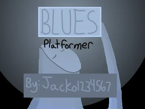 Blues Platformer Part 1 logo, first entry in color-themed platformer series