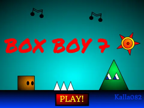 Box Boy 7 platformer logo featuring Box Boy character