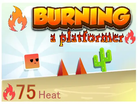 Burning a Platformer Logo