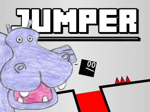 Castle Hippo Plays Jumper platformer logo cover featuring hippo gameplay commentary