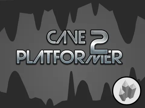 Cave Platformer 2 boss battle game logo