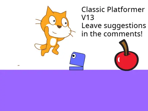 Classic Platformer v13 logo - traditional platformer design with version progression