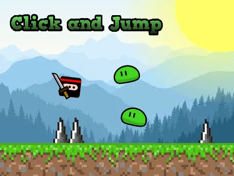 Click and jump a platformer ninja game cover