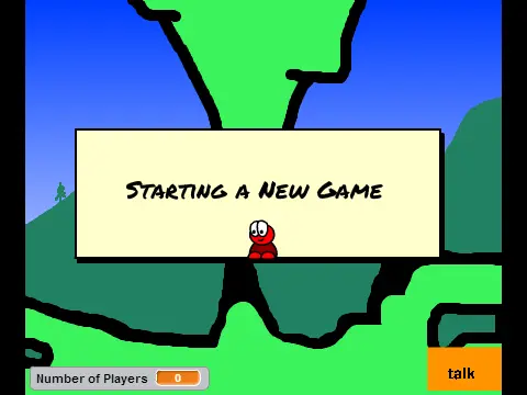 Cloud platformer multiplayer test logo featuring cloud networking theme