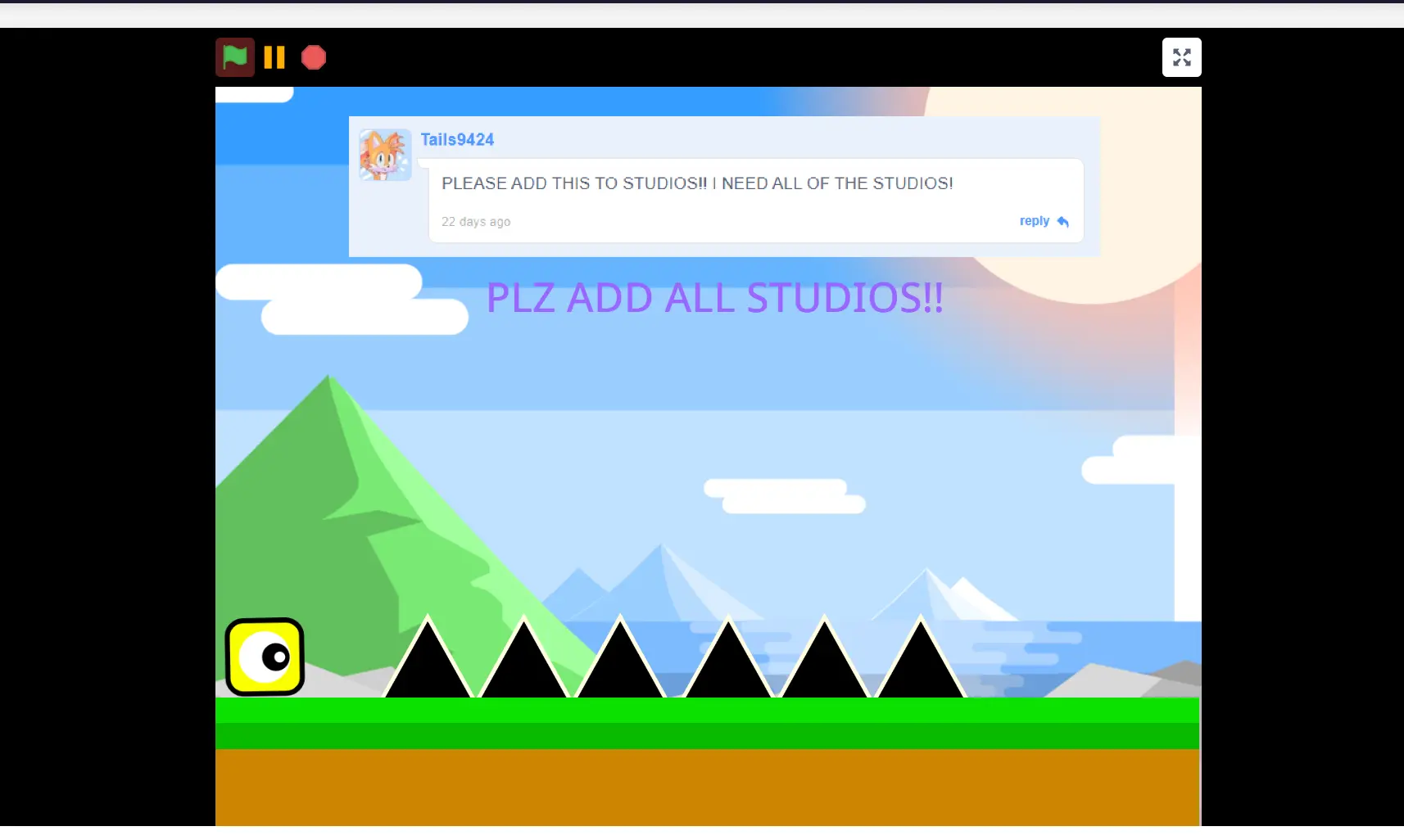 Comments Platformer 2 Game Screenshot