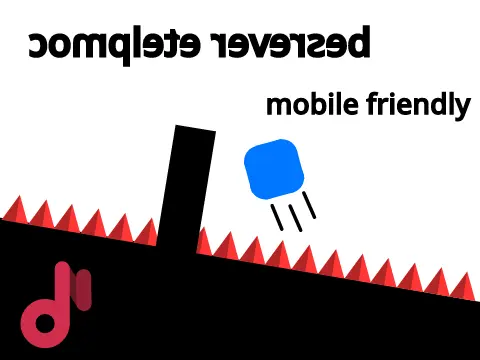 Complete Reversed 2 mobile platformer logo featuring orange bouncy and blue speed pads