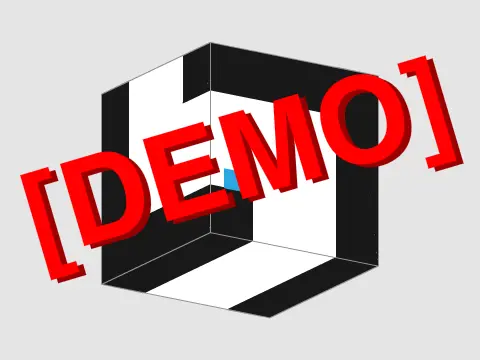 Cube Platformer Demo logo featuring a geometric cube design