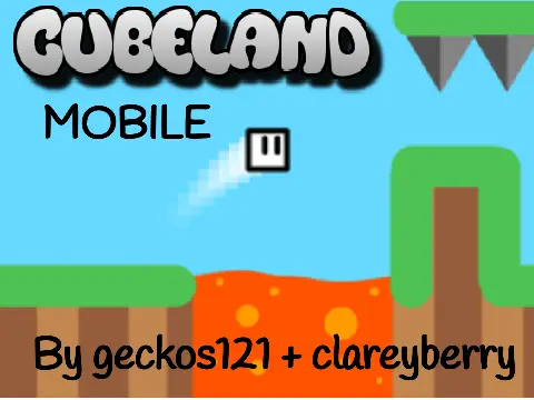 Cubeland Mobile Scrolling Platformer - Geometric scrolling platformer game screenshot