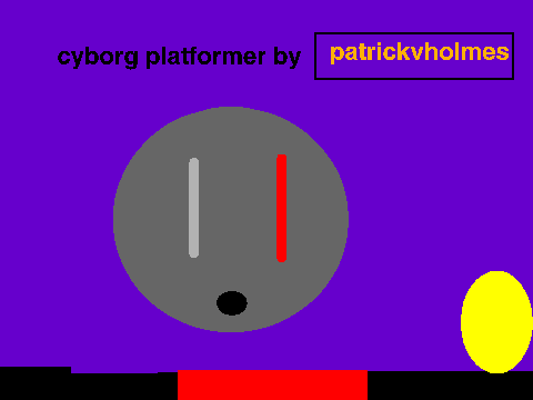 Cyborg Platformer logo - debut Scratch game with extensive levels