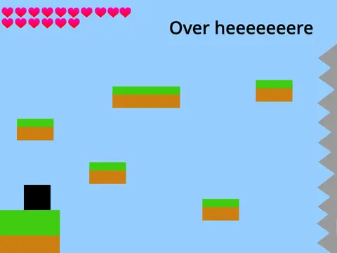 Danger Platformer game logo - intense 13-level rage platformer